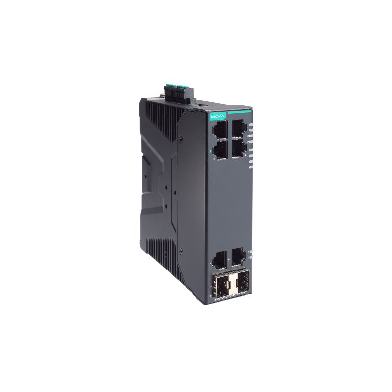 Moxa SDS-G3006-2GTXSFP 工業級6埠全 Gigabit 智慧乙太網路交換器